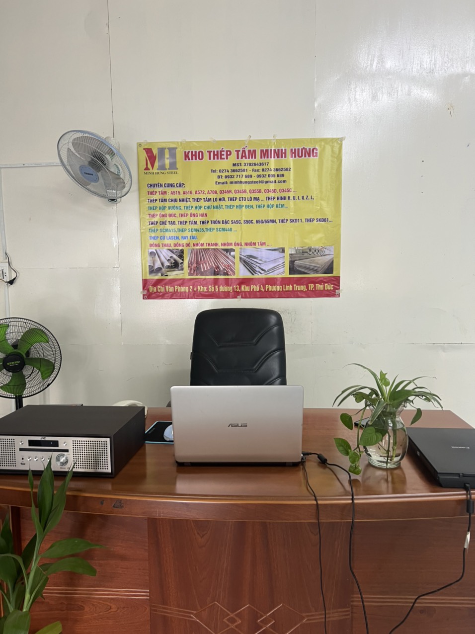 Văn phòng kho thép Minh Hưng. THỦ ĐỨC - TP.HCM