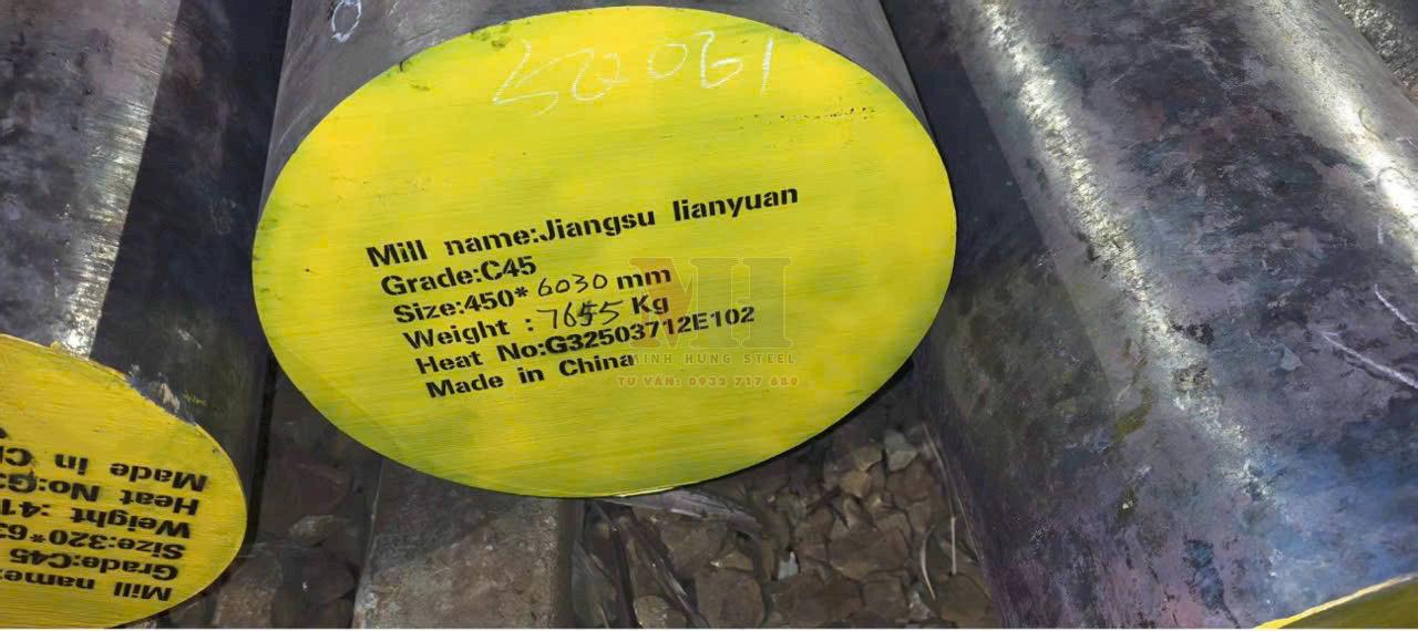 Kho thép tròn đặc C45 - giá mới MINH HƯNG