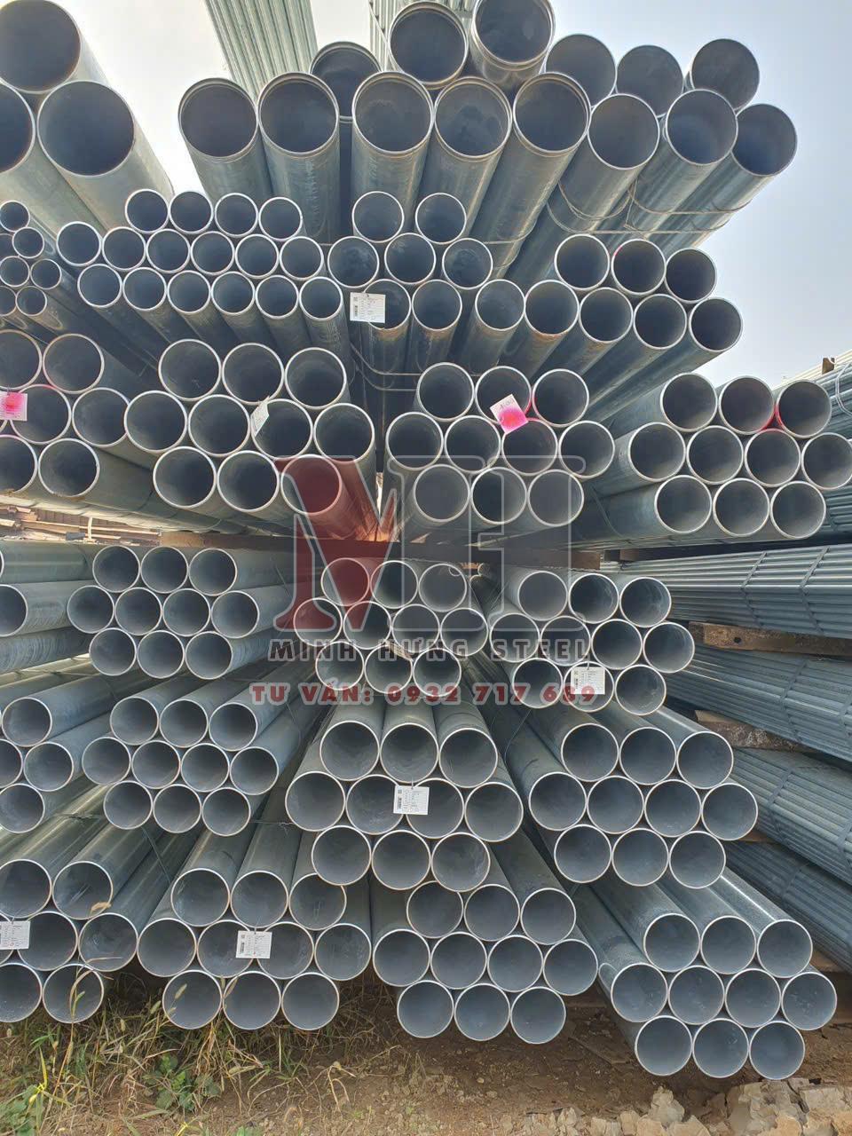 Kho ống thép mạ kẻm cty MINH HƯNG