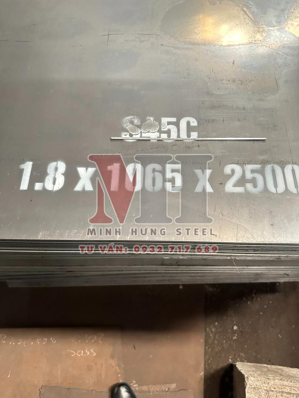Bán giá thép tấm S45C, C45 - Gìa mới MINH HƯNG