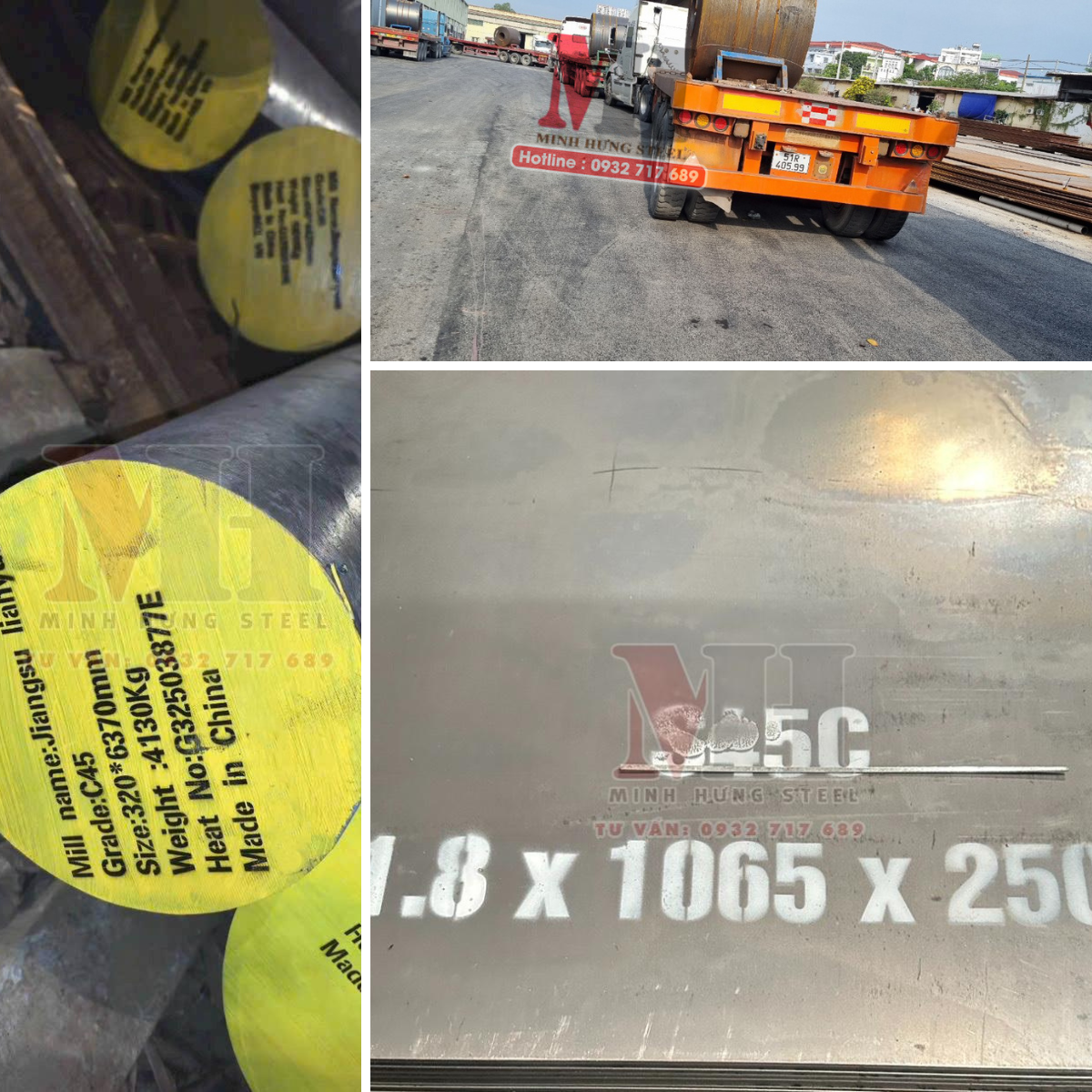 Báo giá thép S45C, S50C, 65Mn - Công ty Thép Minh Hưng